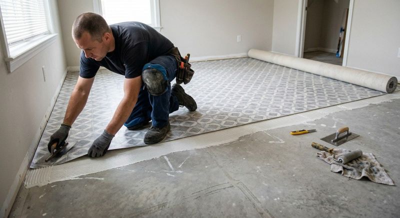 Sheet Linoleum Installation in Lafayette, CA