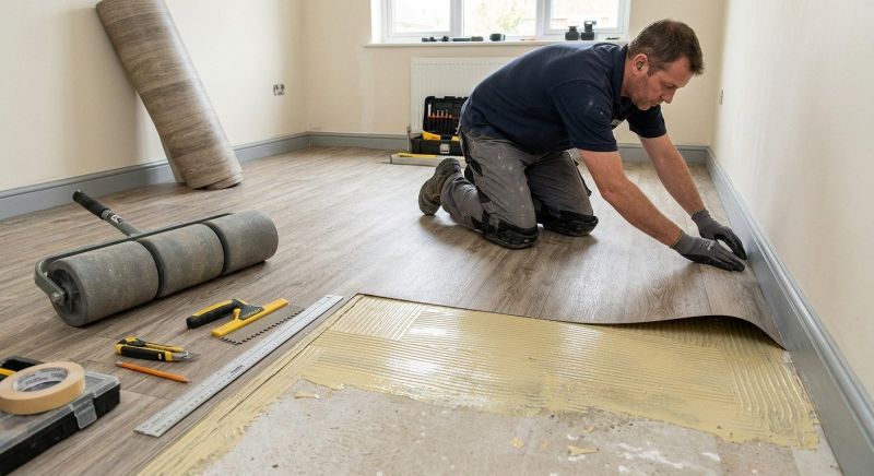 Sheet Linoleum Installation in Walnut Creek, CA